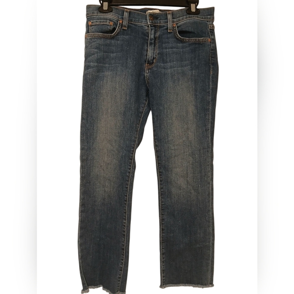 Principle Denim Innovators Optimist Raw Hem Medium Wash Blue Denim Jeans-30 - Picture 1 of 13